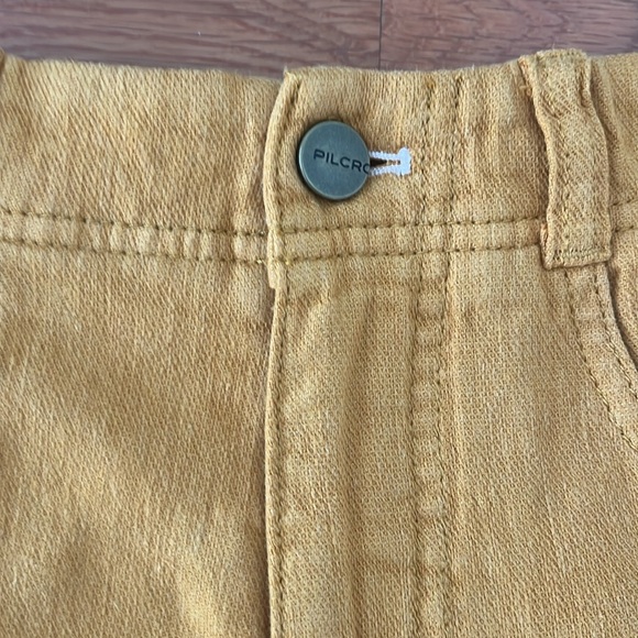 The Adi Mid-Rise Frayed Relaxed Flare Pants by Pilcro: Linen Edition - Picture 7 of 14